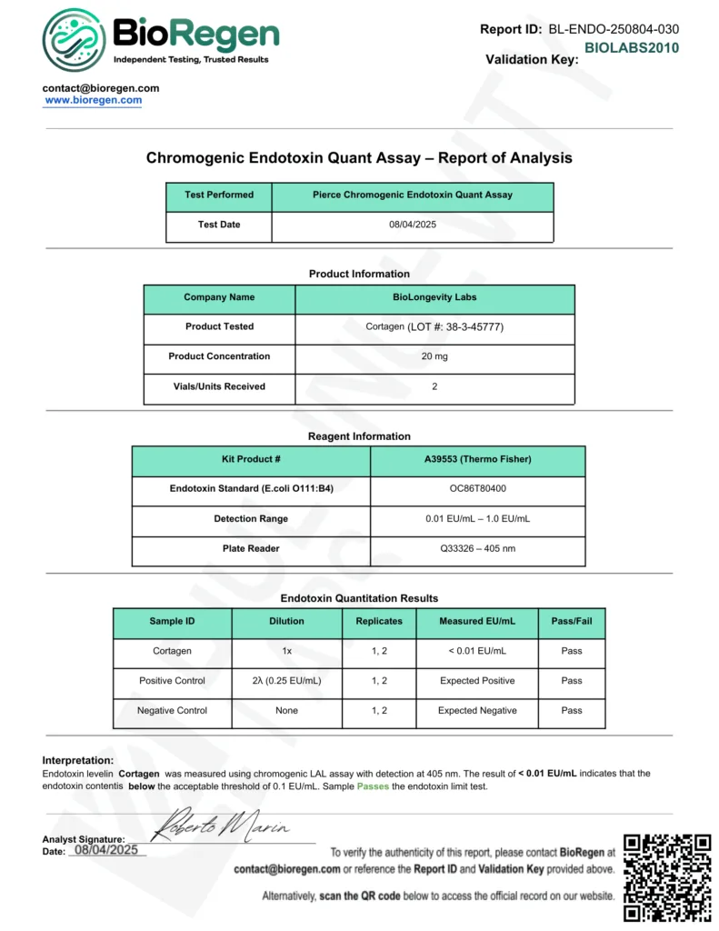 Endotoxin Cortagen