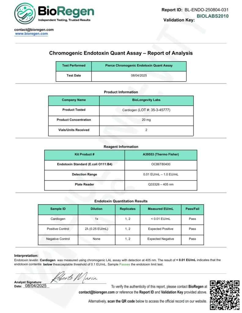 Endotoxin Cardiogen