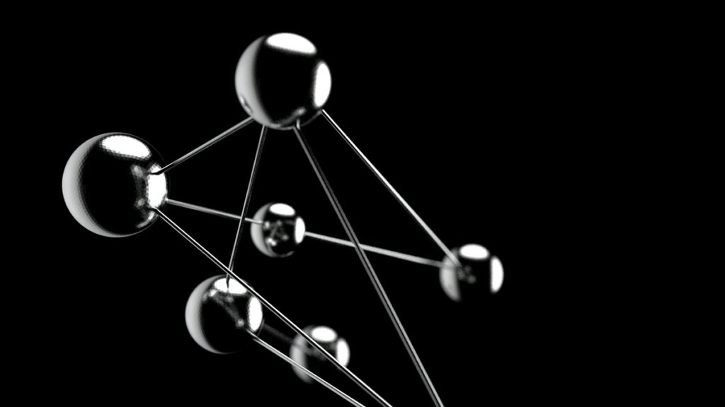 Black and white NAD+ molecule