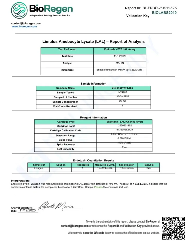 Endotoxin Livagen