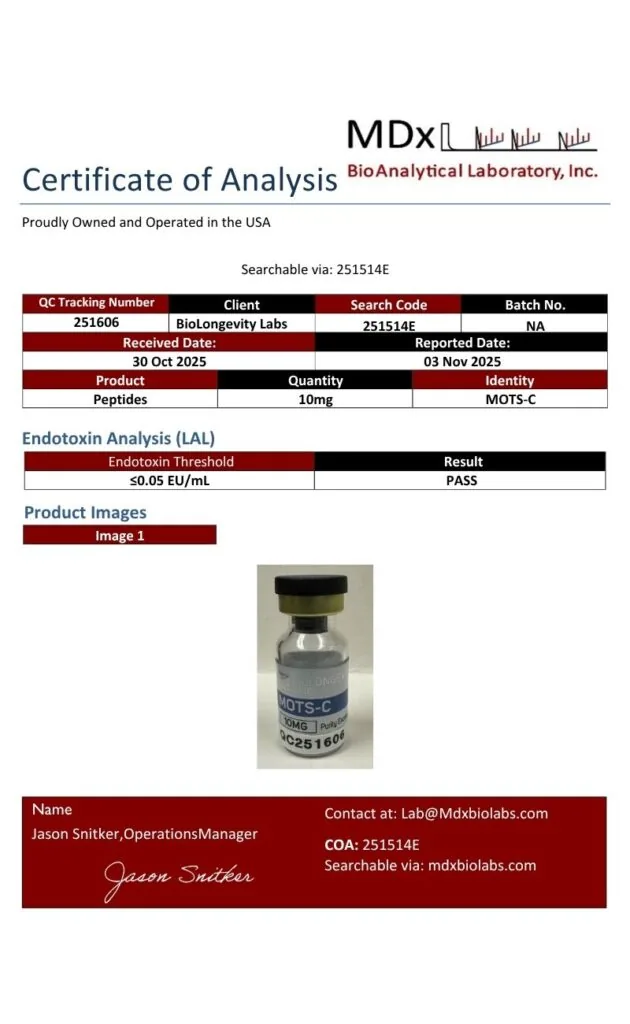 Endotoxin MOTS-C (251514E)