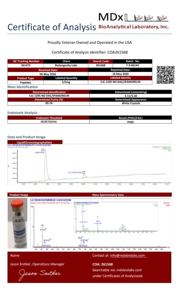 CJC-1295 NO DAC/IPAMORELIN (261472)