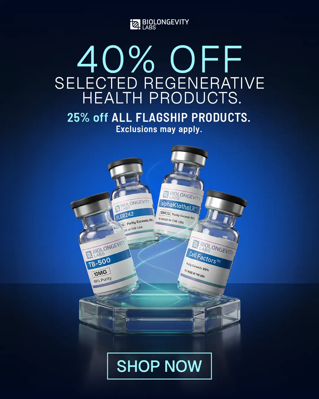 BLL Mobile Banner | The World's Most Advanced Research Peptides and Bioregulators